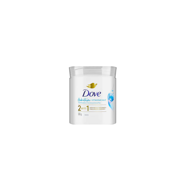 Máscara  Dove de Tratamento + Finalizador 2 em 1 Hidratação + Vitaminas A&E
