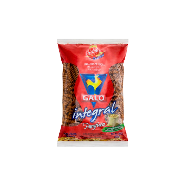Macarrão Integral Galo Parafuso