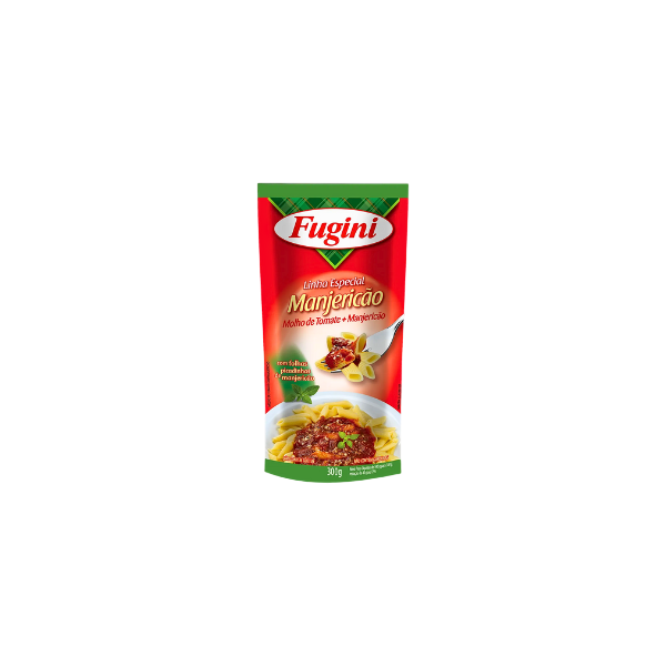 Molho de Tomate Fugini Manjericão Sc 300g