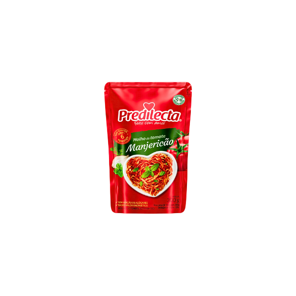 Molho de Tomate Predilecta Manjericão Sc 300g