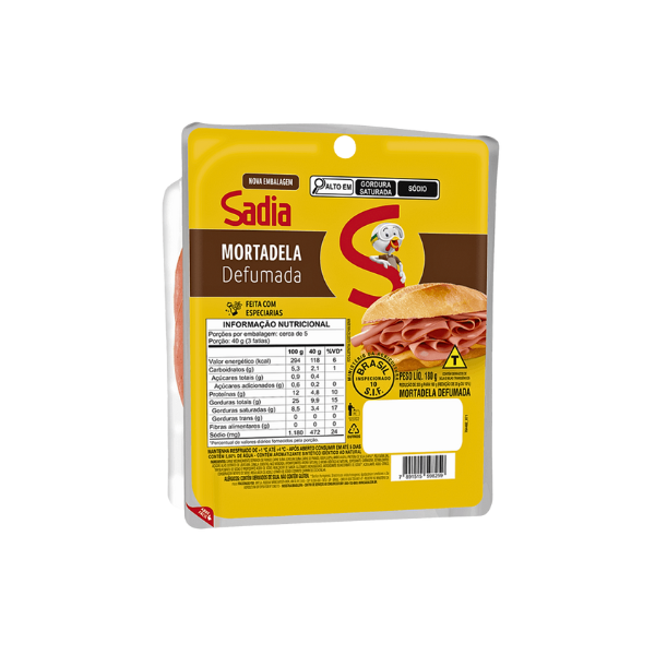 Mortadela Defumada Sadia 180g