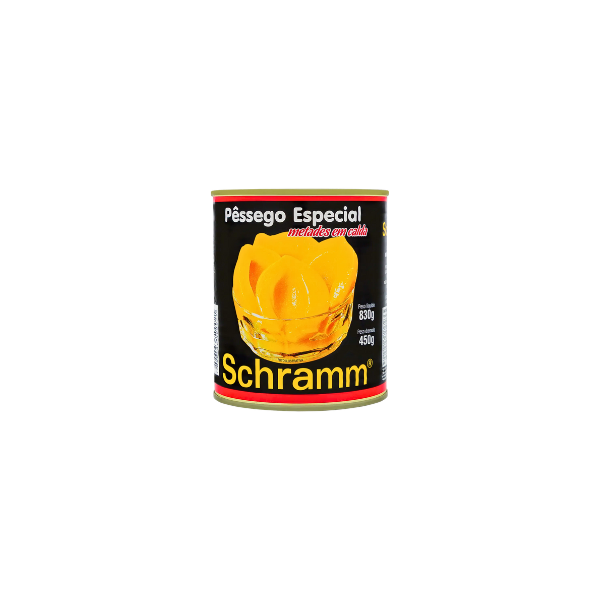 Pêssego Schramm Metades em Calda 450g