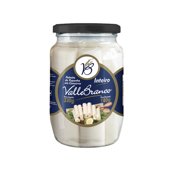 Palmito Inteiro Valle Branco 180g
