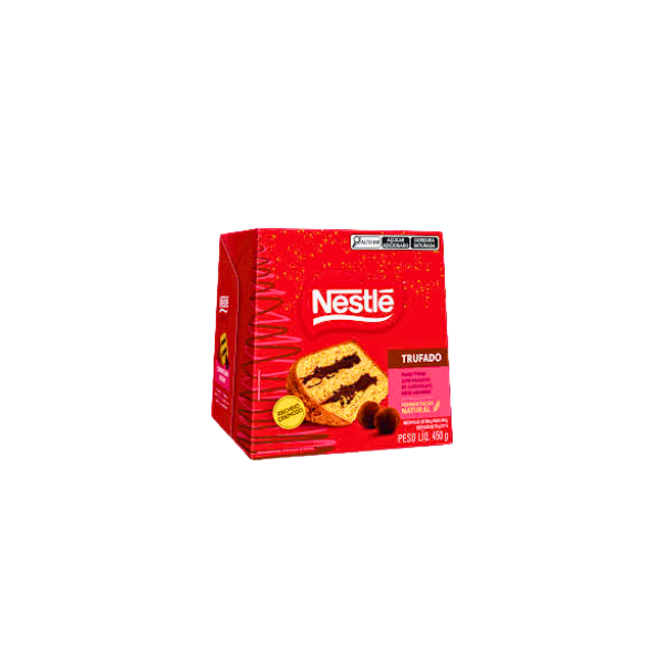 Panettone Nsestle Trufado Chocolate Meio Amargo Cx 450g