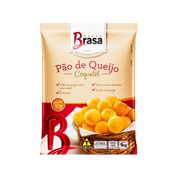 Pao De Queijo Cong Brasa Burguer 1kg