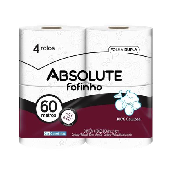 Papel Hig Absolute Fofinho 60m C/ 4