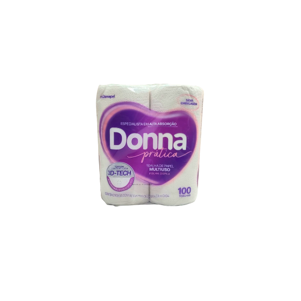 Papel Toalha Donna 100fls