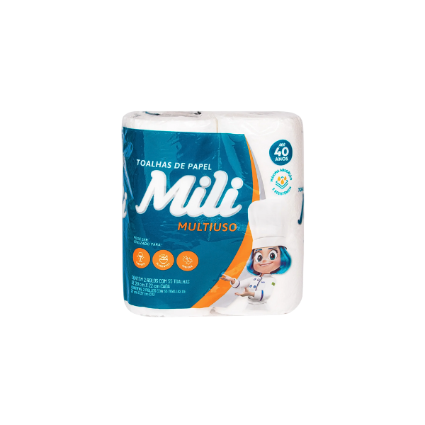 Papel Toalha Mili C/ 2