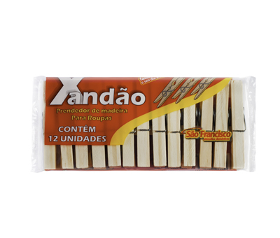 Prendedor de Madeira São Francisco C/ 12