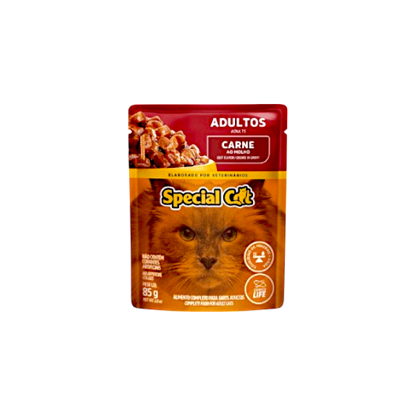 Ração Para Gato Sache Special Cat Carne Ao Molho Adultos