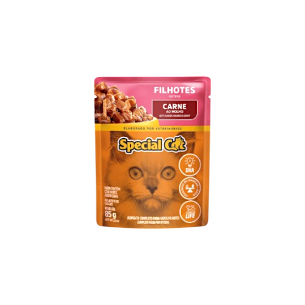 Ração Para Gato Sache Special Cat Filhotes Carne