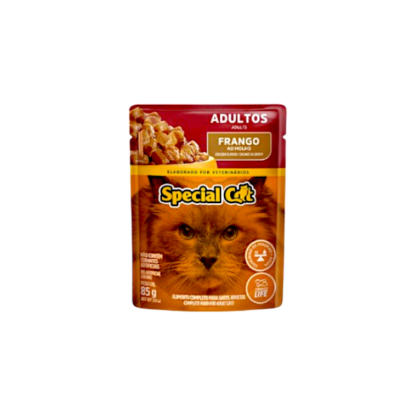Ração Para Gato Sache Special Cat Frango Ao Molho Adultos