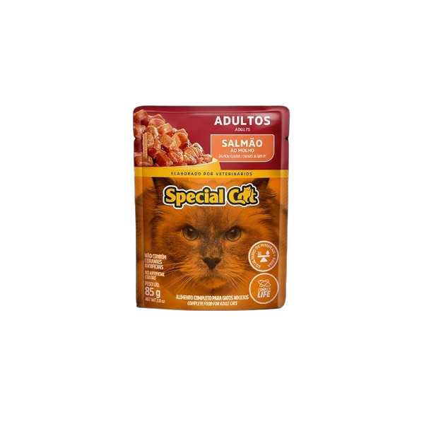 Ração Para Gato Sache Special Cat Salmão Ao Molho Adultos