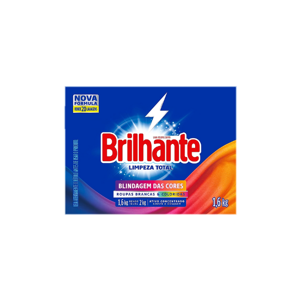 Sabão em Pó Cx Brilhante 1,6kg