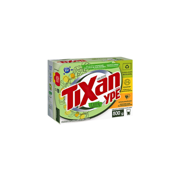 Sabão em Pó Tixan Ypê Green Cx 800g