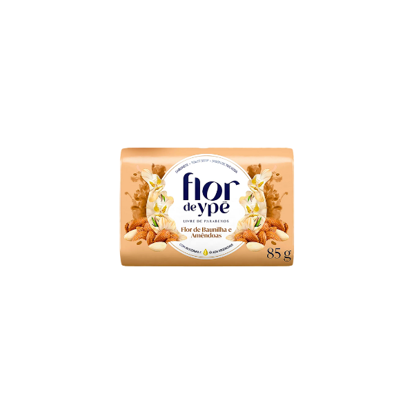 Sabonete em Barra Flor De Ypê Flor de Baunilha e Amêndoas 85g