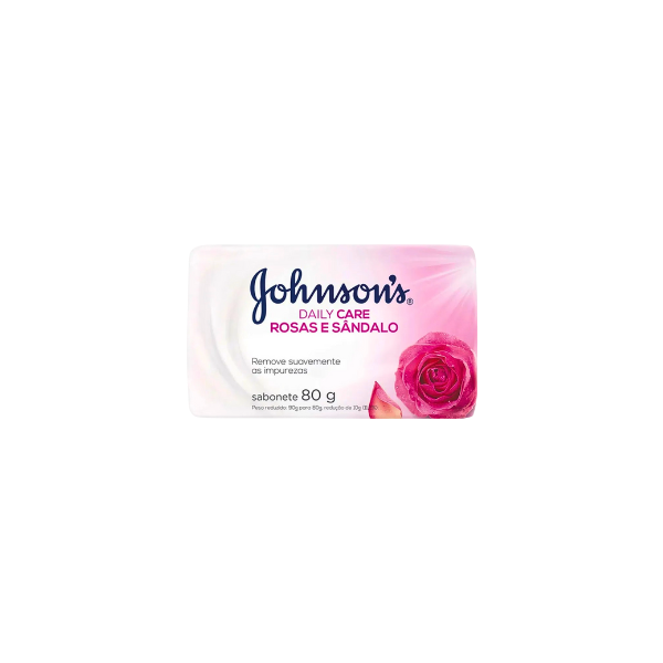 Sabonete em Barra Johnsons Daily Care Rosas e Sândalo 80g