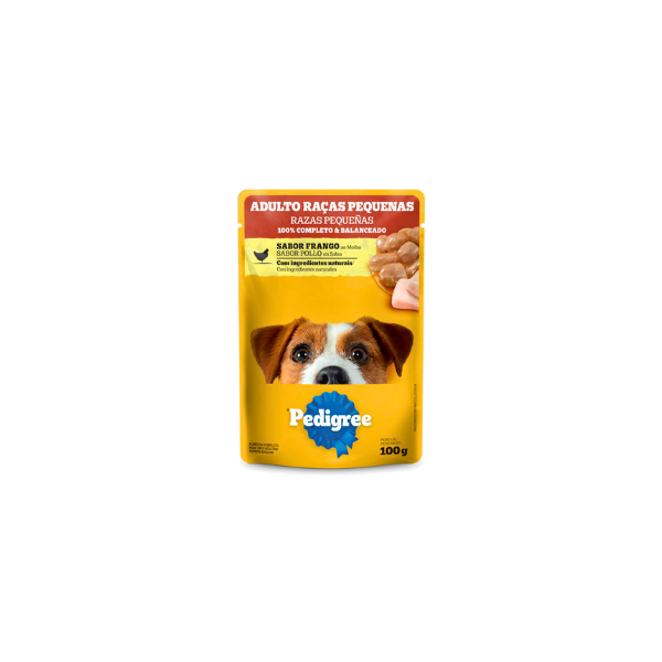 Sachê para Cão Pedigree Adulto Raças Pequenas Frango