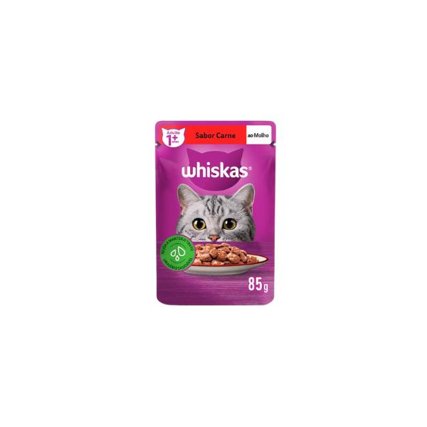 Sachê para Gato Jelly Whiskas Carne