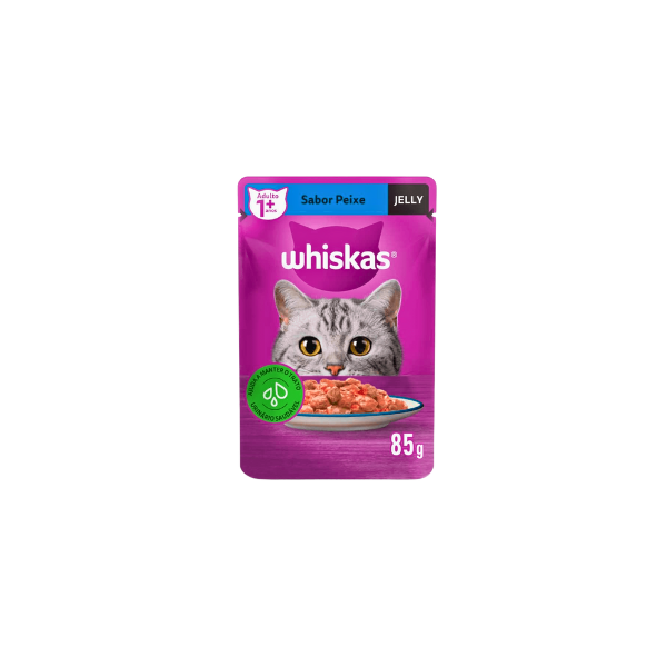 Sachê para Gato Jelly Whiskas Peixe 85g