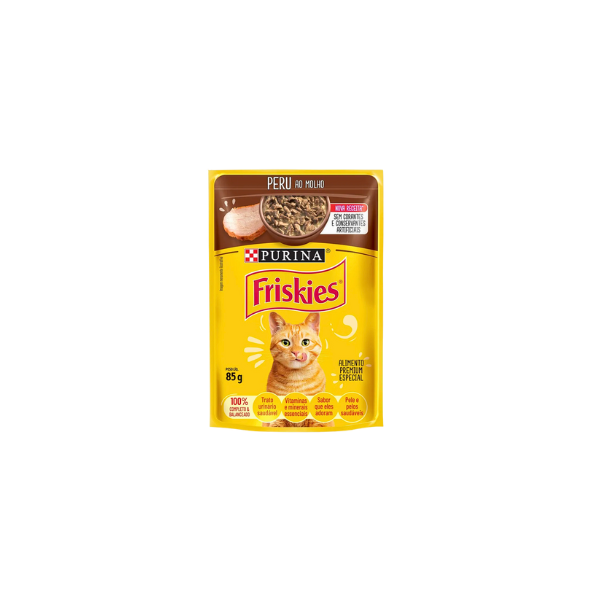 Sachê Para Gato Purina Friskies Peru ao Molho 85g