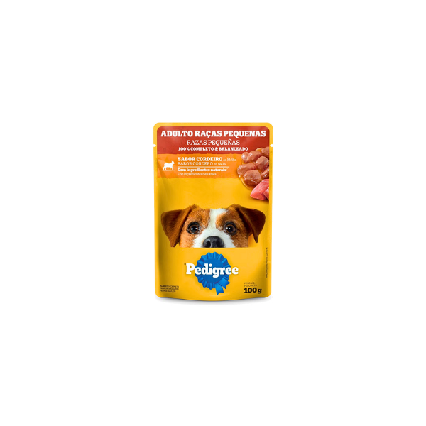 Sachê para Cão Pedigree Adulto Raças Pequenas Cordeiro