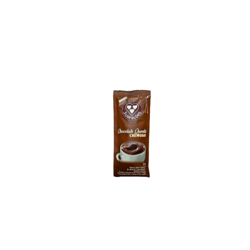 Sachê Três Corações Chocolate Quente Cremoso