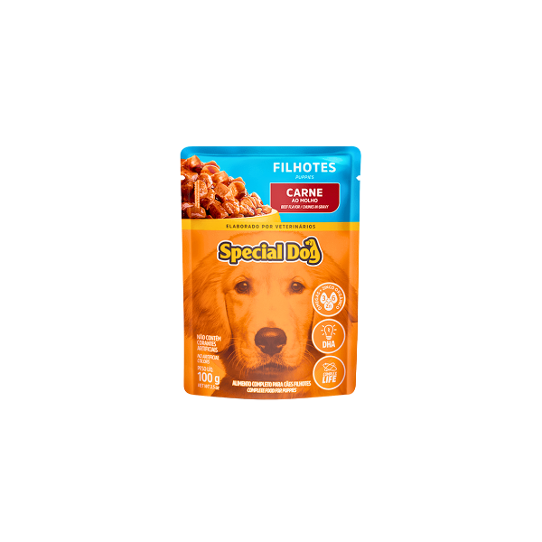 Sachê Special Dog Carne ao Molho Filhotes 100g