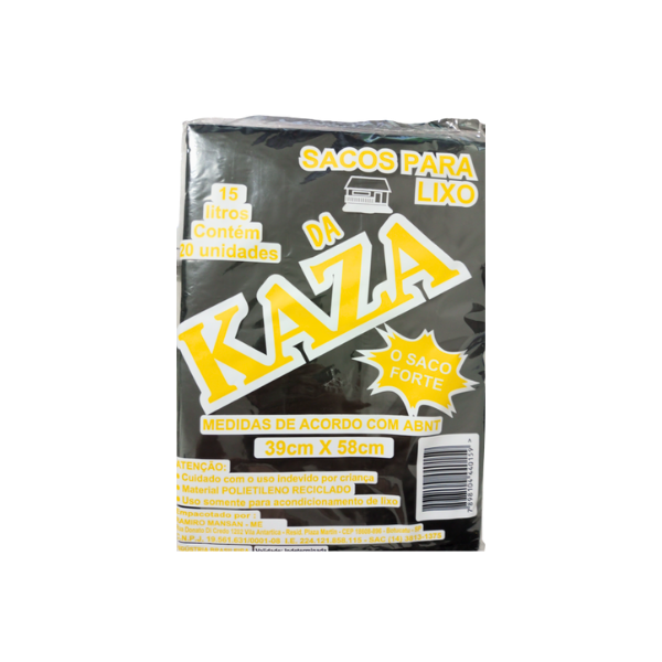 Saco Lixo Kaza 15l