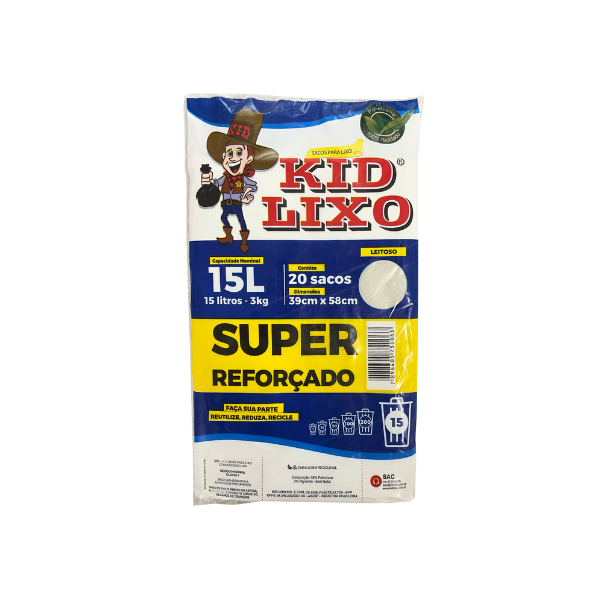 Saco Lixo Kid Lixo 15l