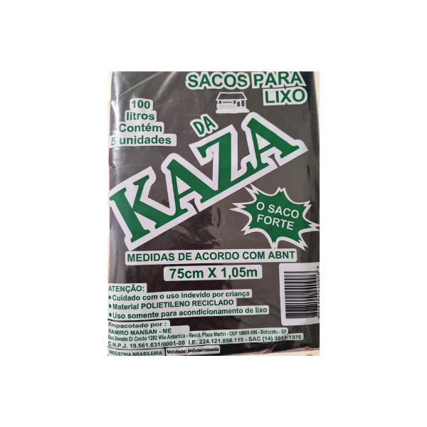 Saco Lixo Kaza 100l