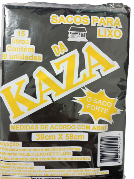 Saco Lixo Kaza 15l