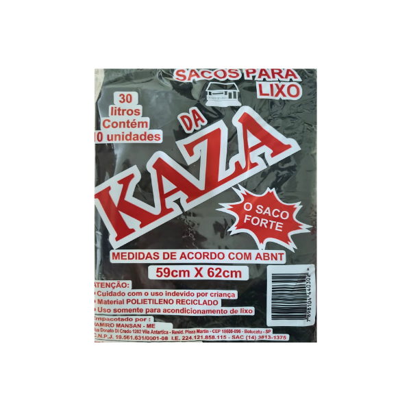 Saco Lixo Kaza 30l