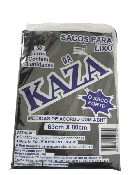 Saco Lixo Kaza 50l
