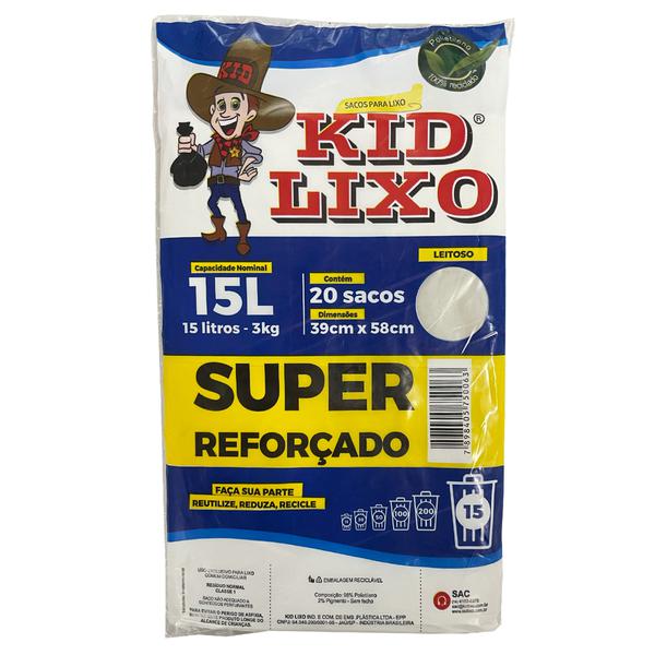Saco Lixo Kid Lixo 15l