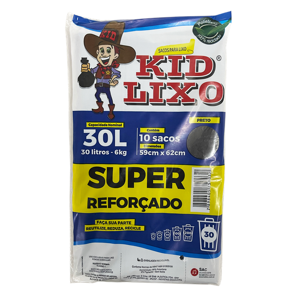 Saco Lixo Kid Lixo 30l