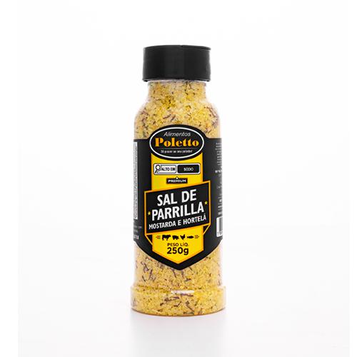 Sal Parrilha Mostarda e Hortelã Poletto 250g