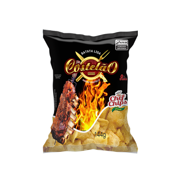 Salgadinho Batata Lisa Chef Chips Costelão Costela 144g