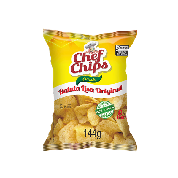 Salgadinho Batata Lisa Chef Chips Original 144g