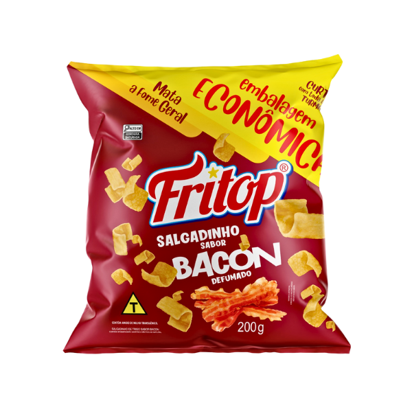 Salgadinho Fritop Bacon Defumado 200g