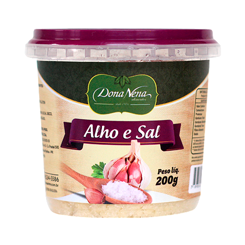 Temp Alho / Sal Pt Dona Nena 200g