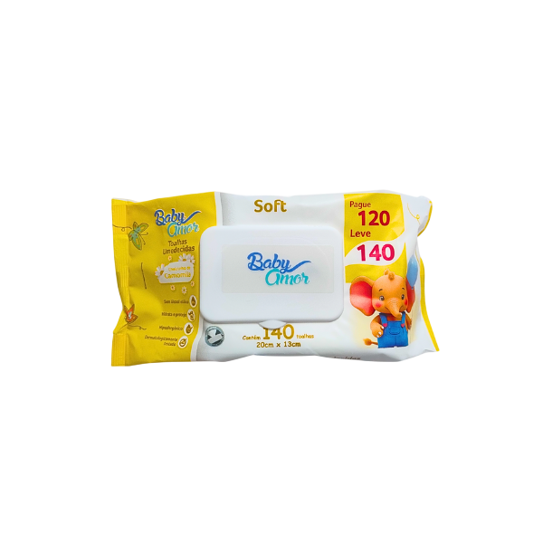 Toalha Umedecida Baby Amor 140 und