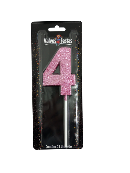 Vela Aniversario Valves Festas N°4