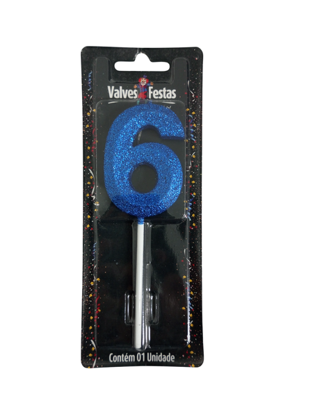 Vela Aniversario Valves Festas N°6
