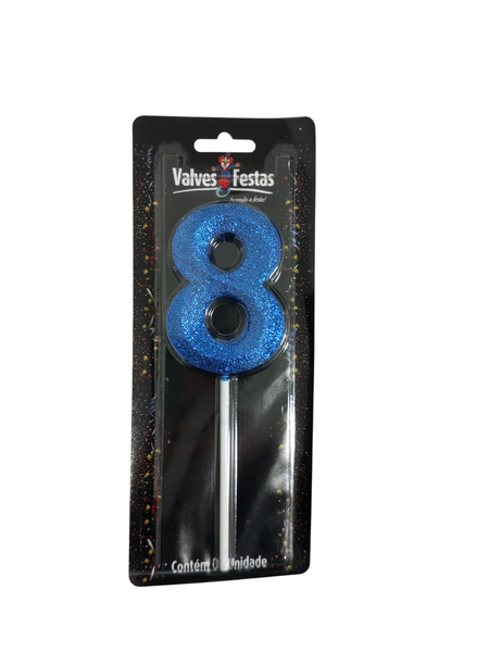 Vela Aniversario Valves Festas N°8