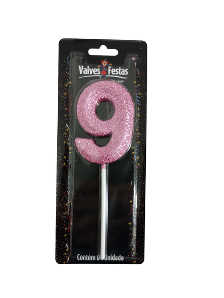 Vela Aniversario Valves Festas N°9