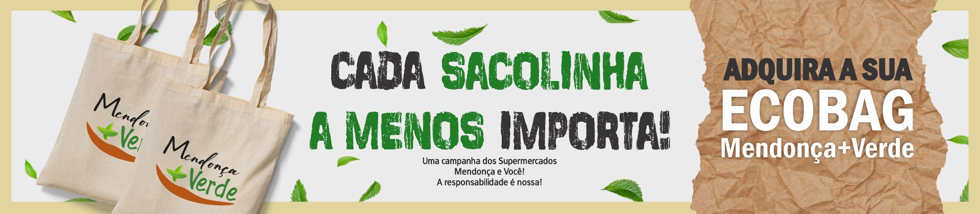 Ecobag Mendonça+Verde