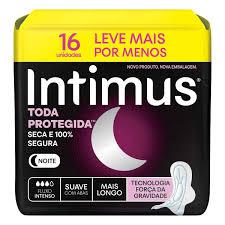 ABSORVENTE INTIMUS NOTURNO SUAVE ABAS C.16