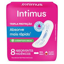 ABSORVENTE INTIMUS TRIPLA PROTEÇÃO SECA C/8