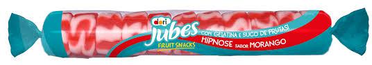 BALA GOMA DORI JUBES HIPNOSE MORANGO 48G